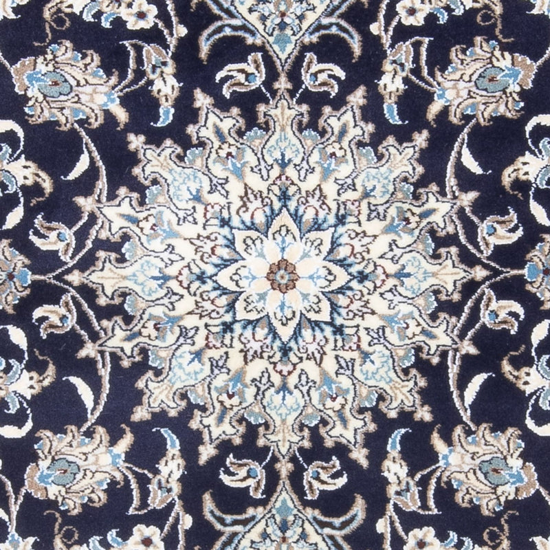 Tapis persan - Nain - 202 x 144 cm - bleu foncé