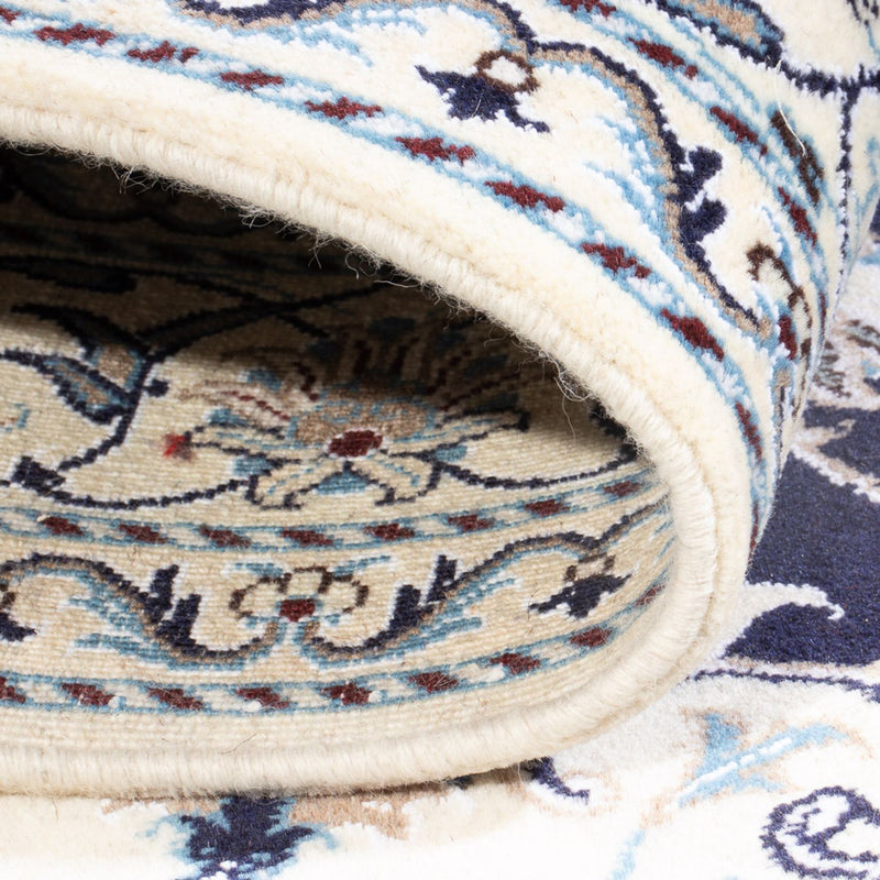 Tapis persan - Nain - 202 x 144 cm - bleu foncé