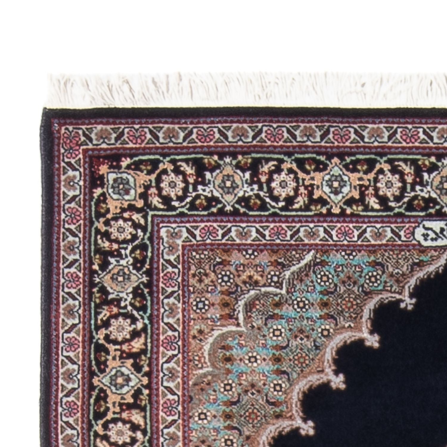Tapis persan - Tabriz - Royal - 142 x 75 cm - bleu foncé