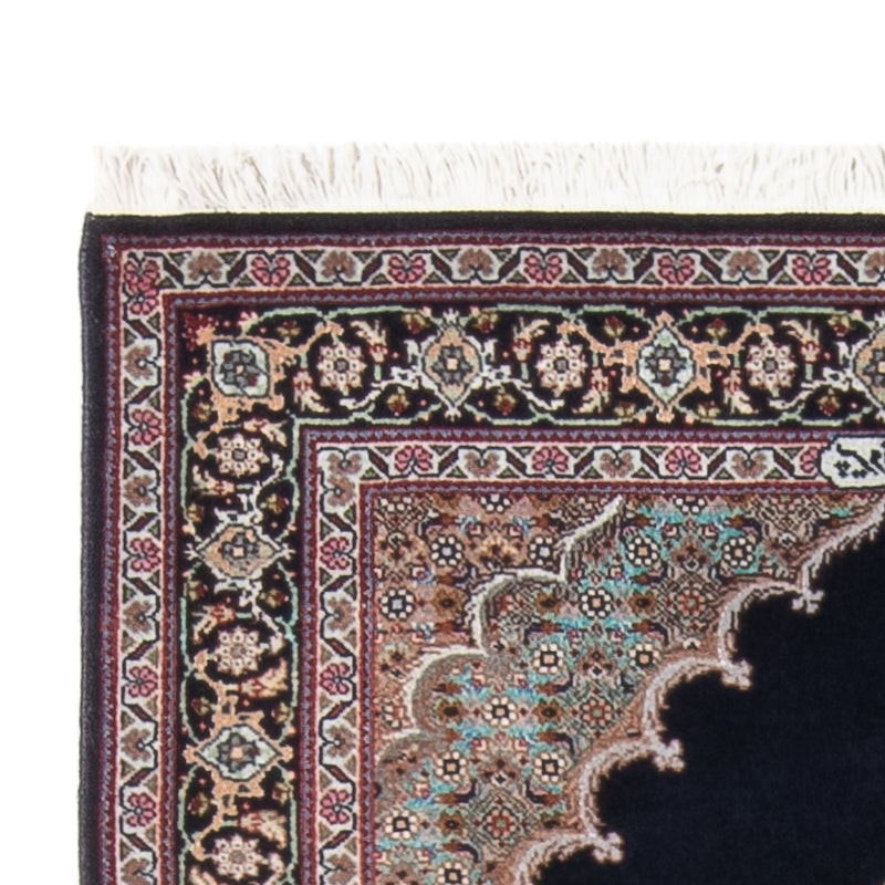 Tapis persan - Tabriz - Royal - 142 x 75 cm - bleu foncé