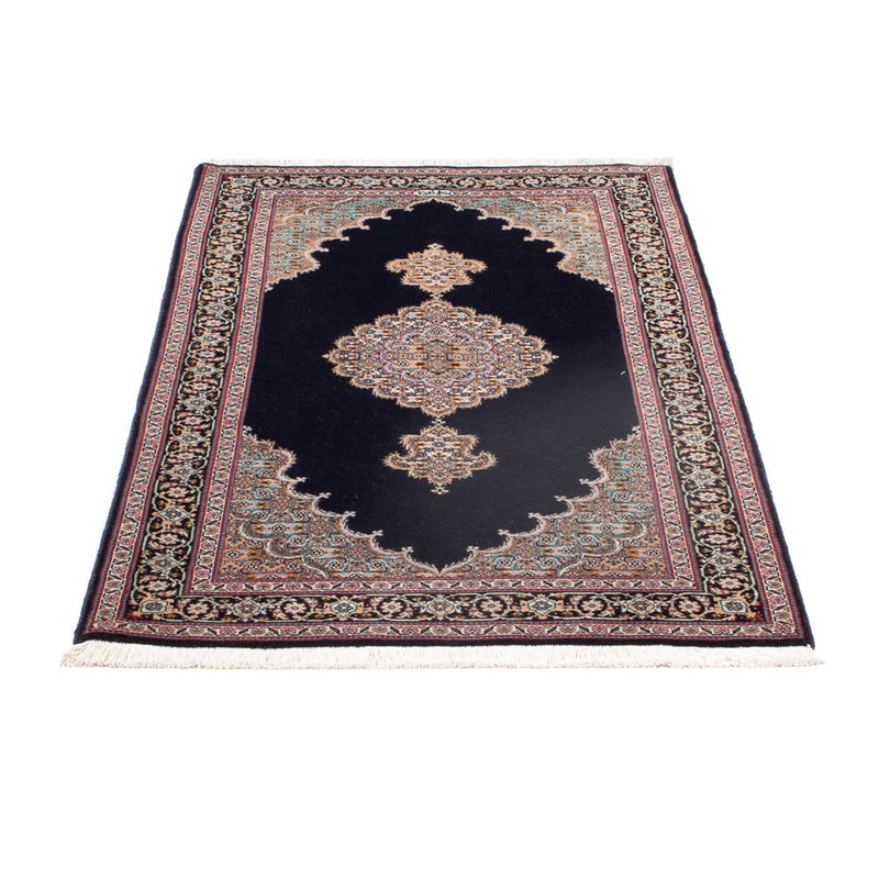Tapis persan - Tabriz - Royal - 142 x 75 cm - bleu foncé