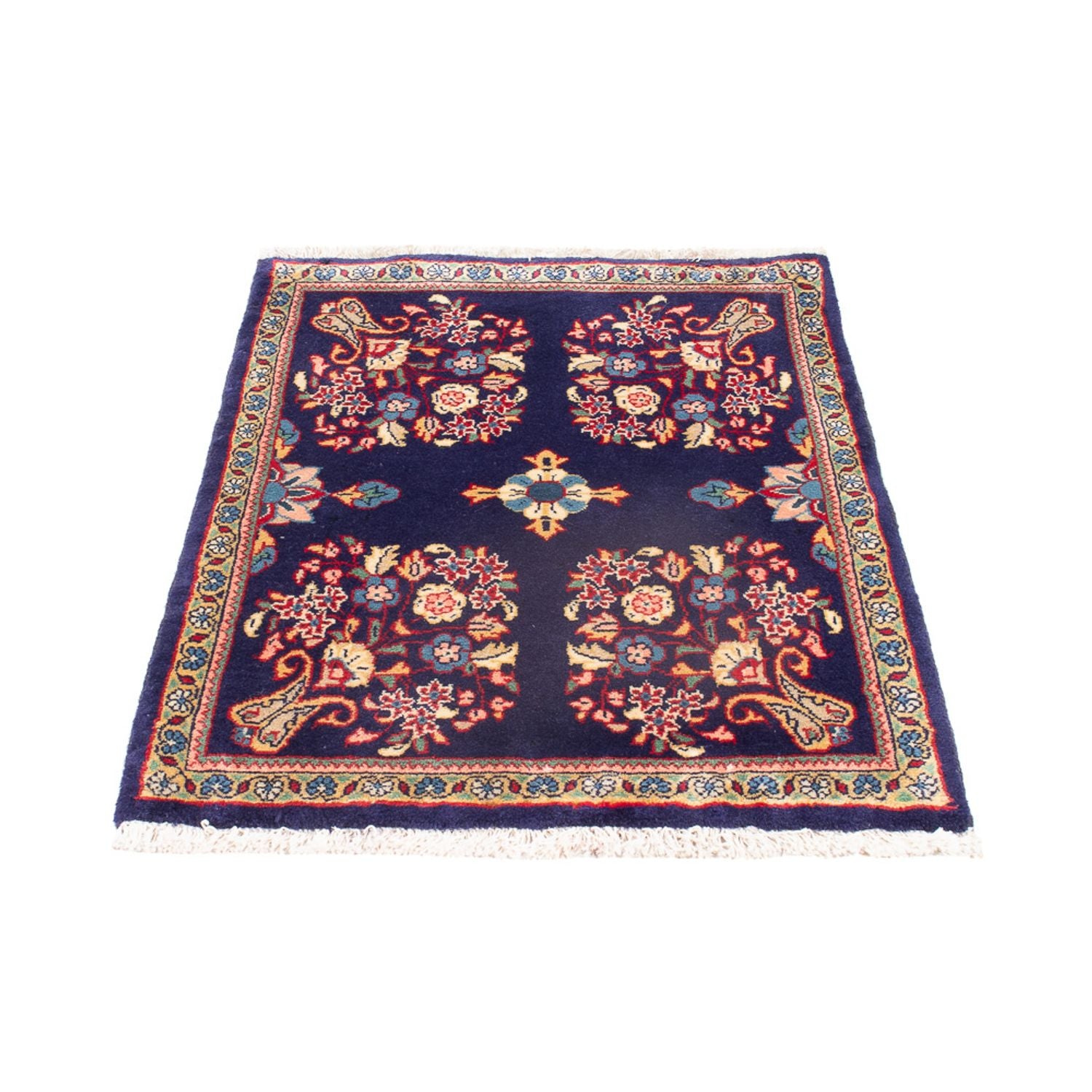 Tapis persan - Keshan - 91 x 63 cm - multicolore