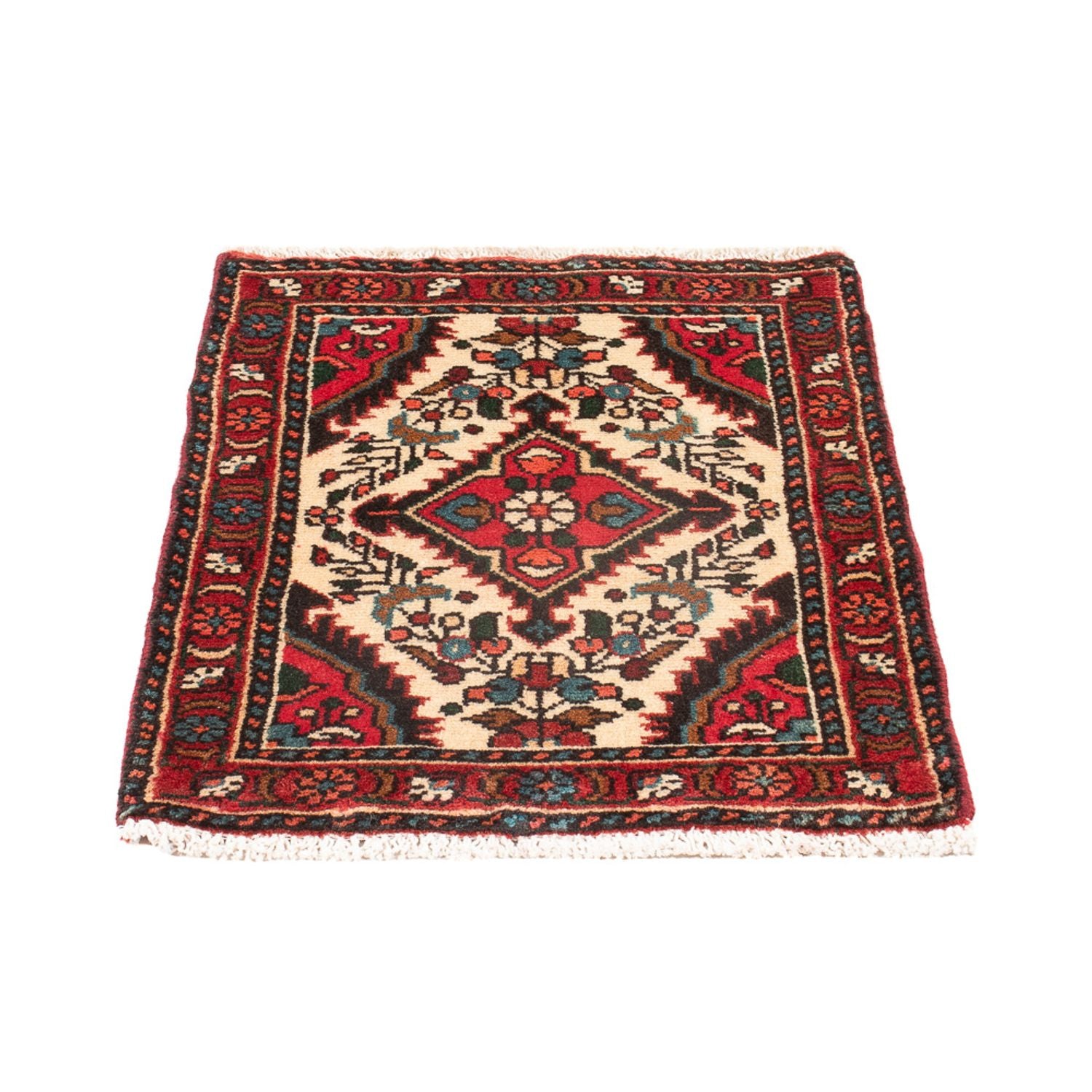 Tapis persan - Nomadic - 64 x 47 cm - crème