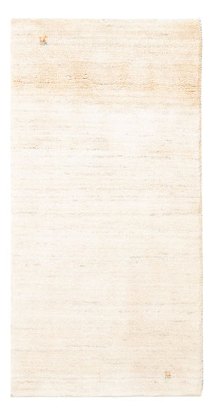 Tapis Gabbeh - Persan - 144 x 71 cm - blanc naturel