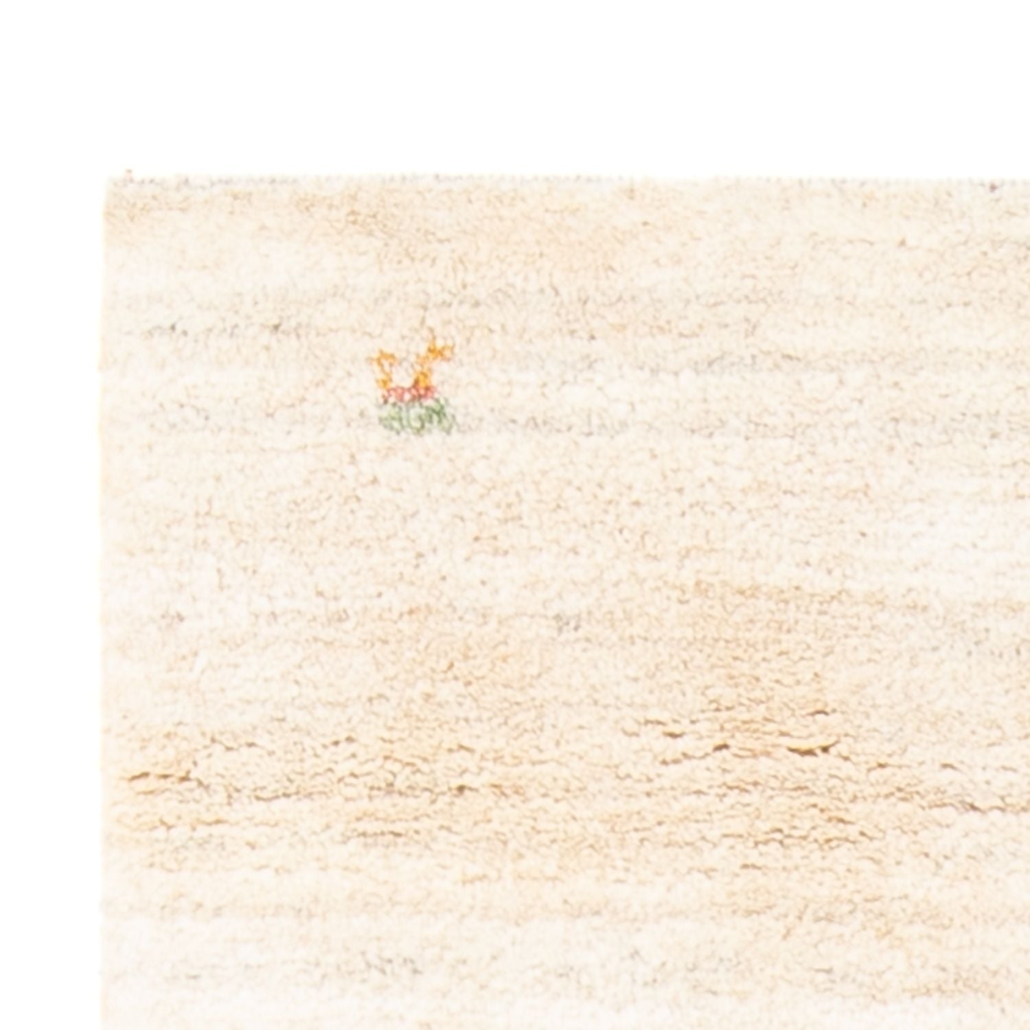 Tapis Gabbeh - Persan - 144 x 71 cm - blanc naturel