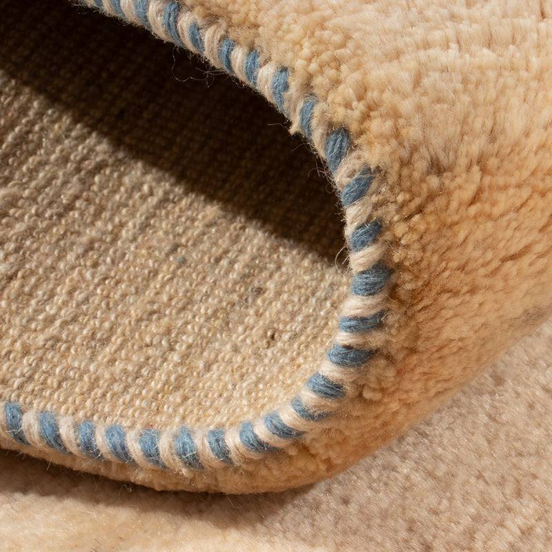 Tapis Gabbeh - Persan - 144 x 71 cm - blanc naturel