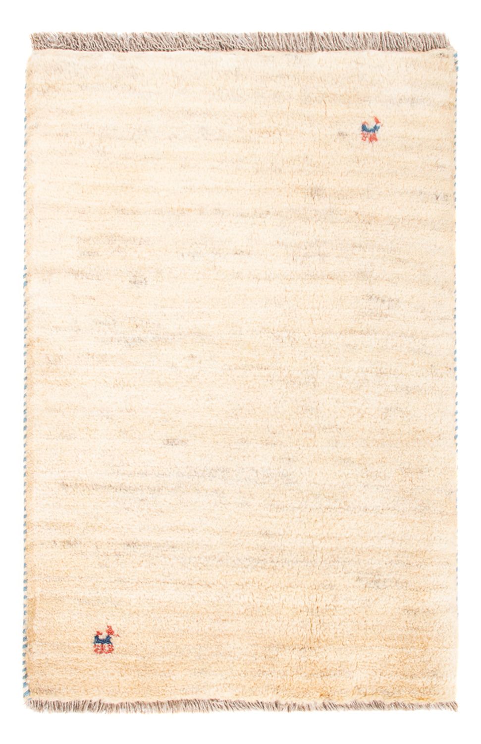 Tapis Gabbeh - Persan - 85 x 60 cm - beige clair