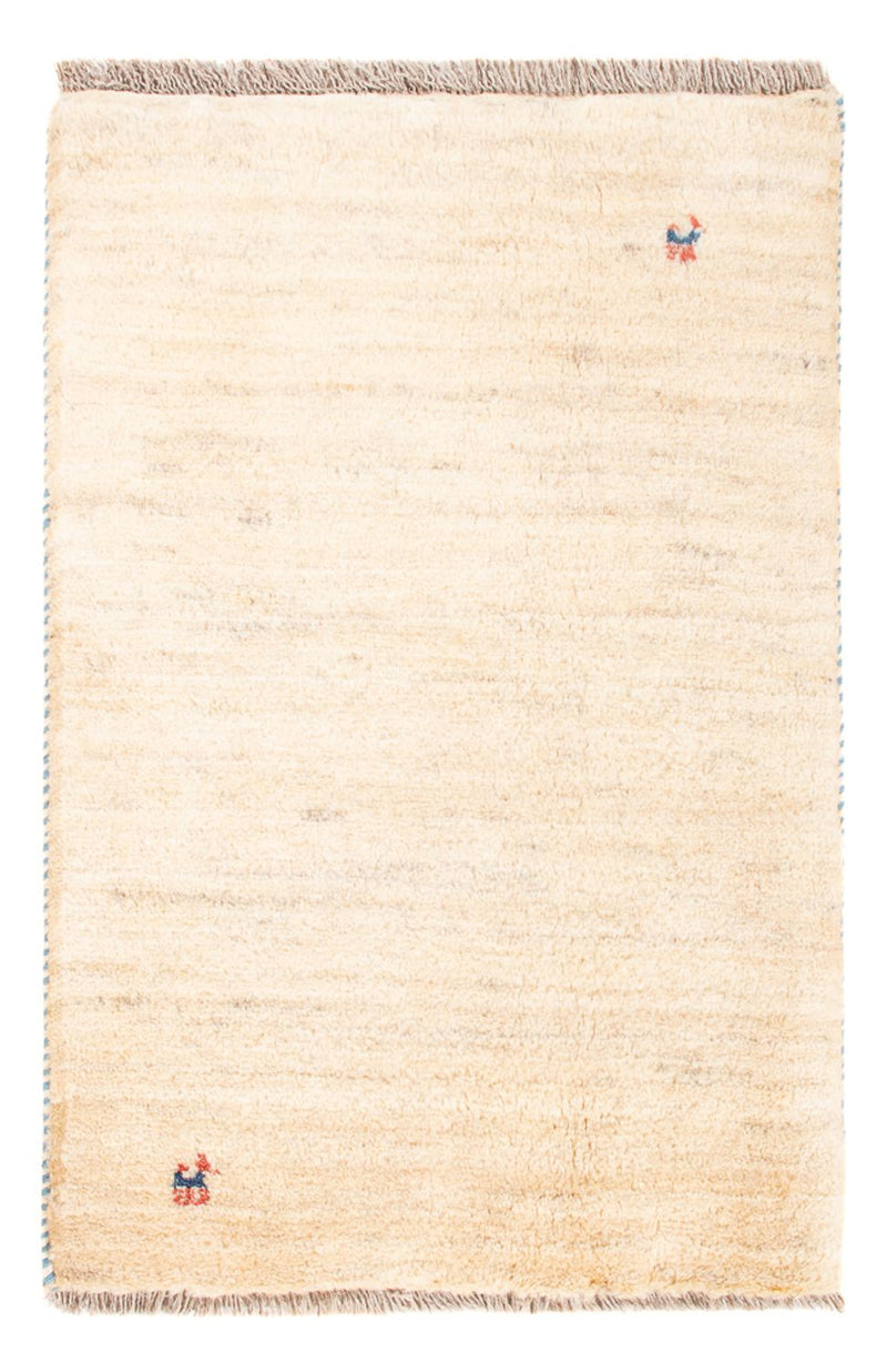 Tapis Gabbeh - Persan - 85 x 60 cm - beige clair