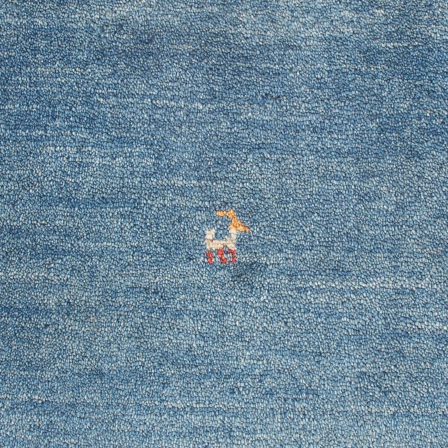 Tapis Gabbeh - Persan - 84 x 60 cm - bleu de mer