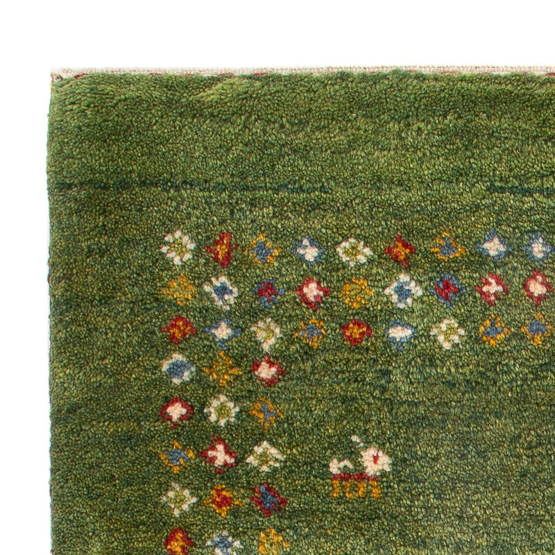 Tapis Gabbeh - Persan - 89 x 62 cm - vert de mer