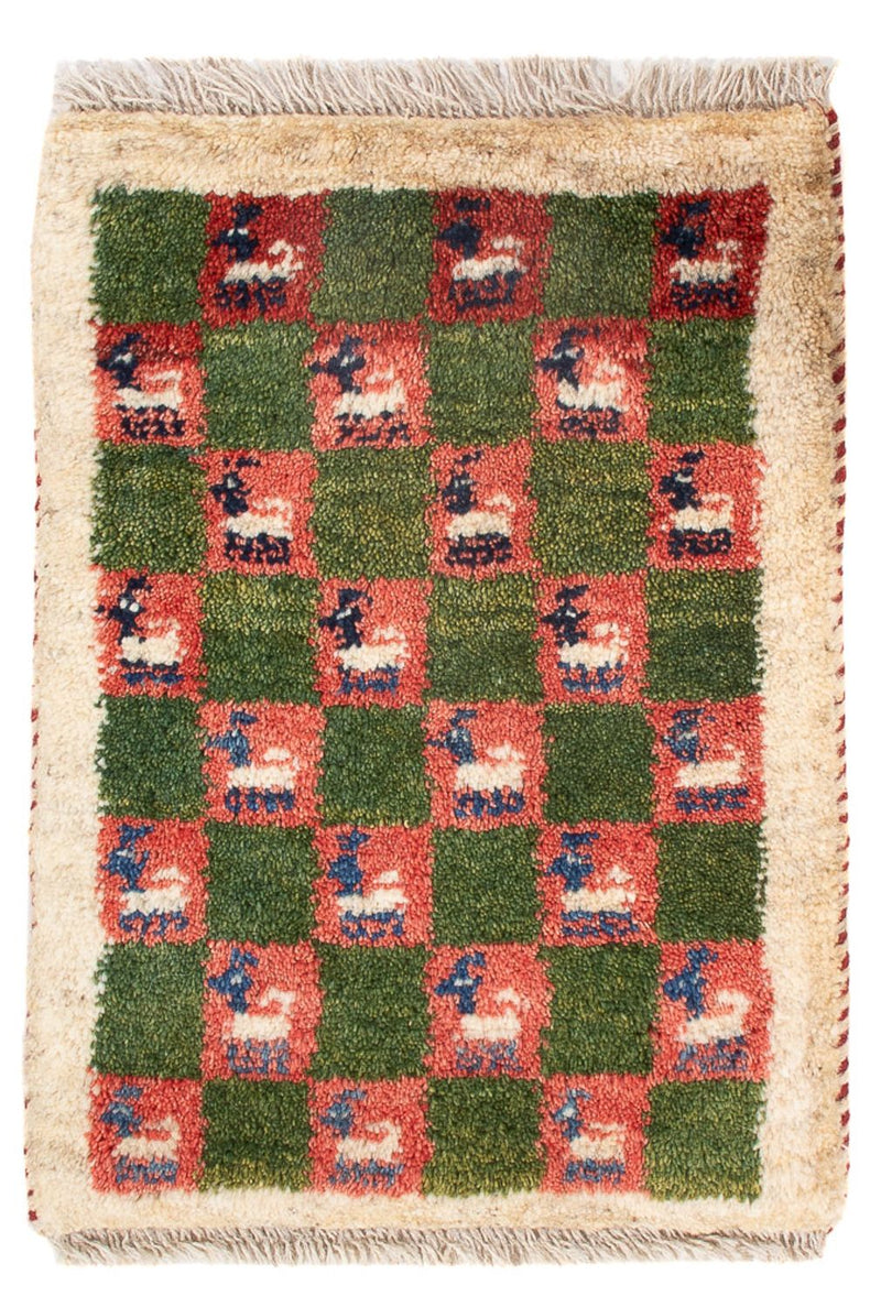 Tapis Gabbeh - Persan - 60 x 40 cm - multicolore