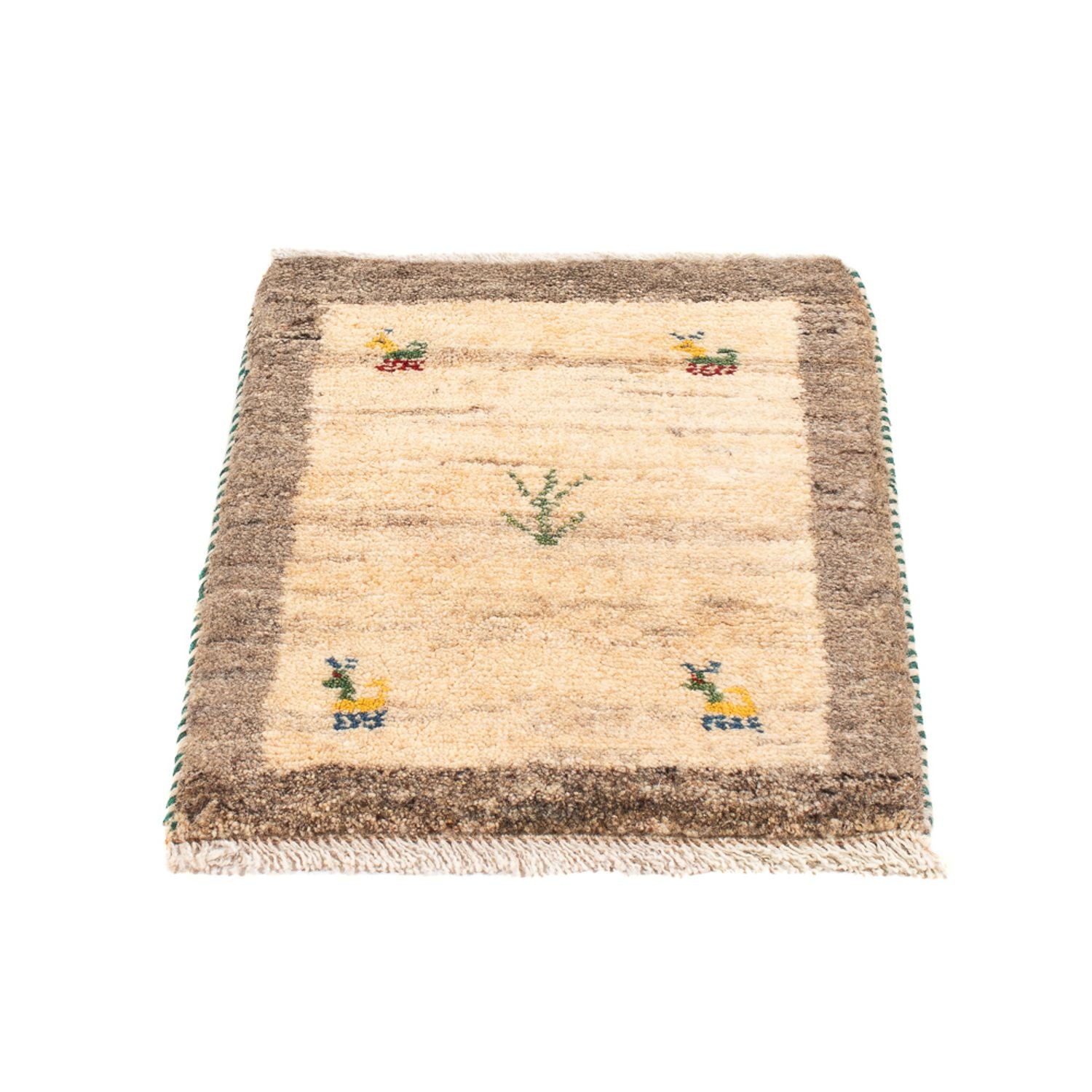 Tapis Gabbeh - Persan - 60 x 40 cm - beige