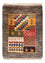 Tapis Gabbeh - Persan - 60 x 40 cm - multicolore