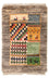 Tapis Gabbeh - Persan - 60 x 40 cm - multicolore