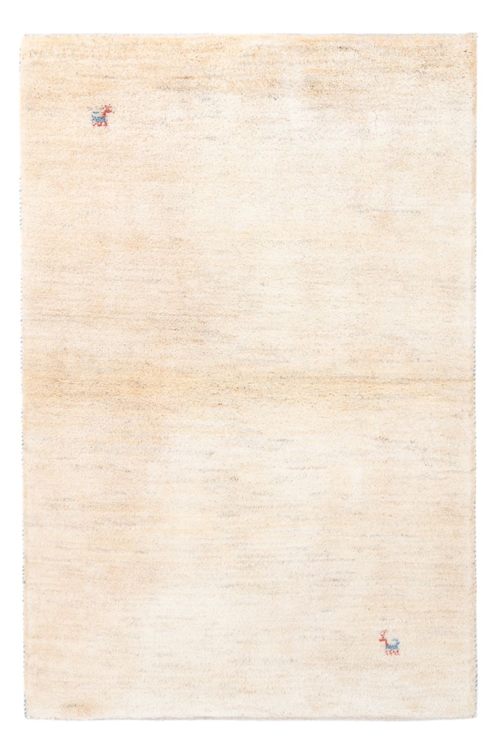 Tapis Gabbeh - Persan - 152 x 98 cm - blanc naturel