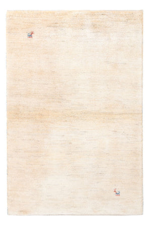 Tapis Gabbeh - Persan - 152 x 98 cm - blanc naturel