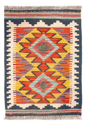 Tapis Kelim - Splash - 60 x 40 cm - multicolore