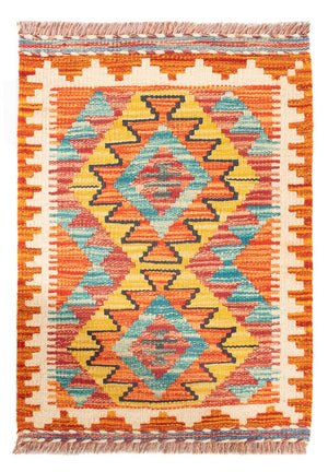 Tapis Kelim - Splash - 60 x 40 cm - multicolore
