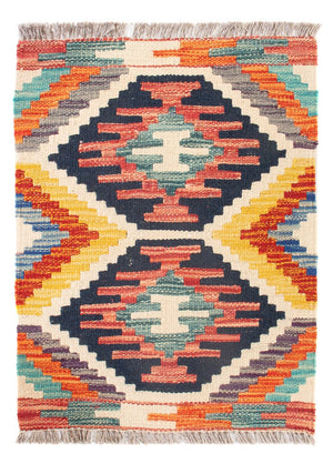 Tapis Kelim - Splash - 60 x 40 cm - multicolore