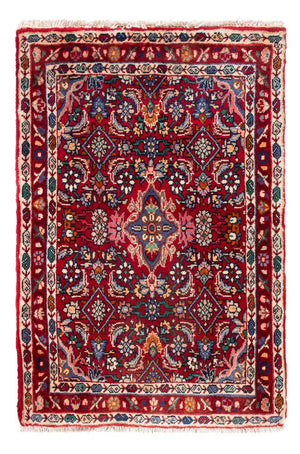 Tapis persan - Bidjar - 80 x 52 cm - rouge bordeaux