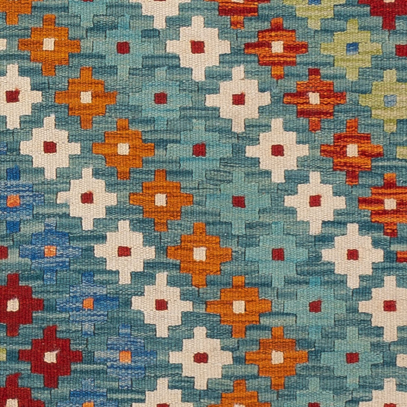 Tapis Kelim - Splash - 90 x 88 cm - multicolore