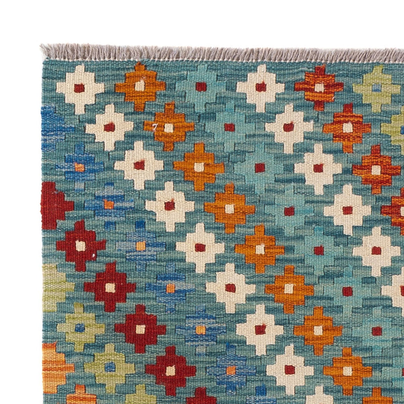 Tapis Kelim - Splash - 90 x 88 cm - multicolore