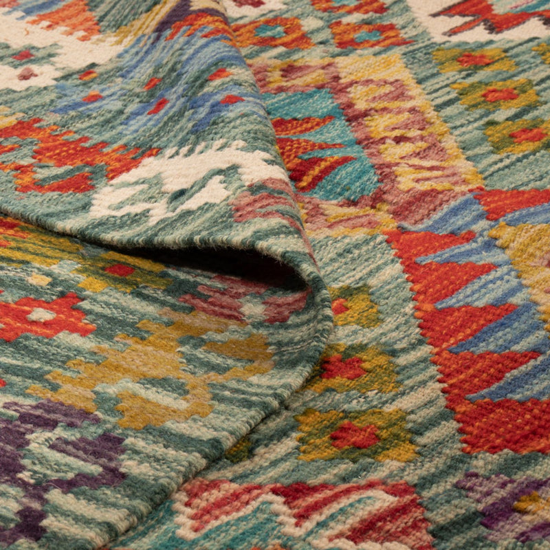 Tapis Kelim - Splash - 248 x 183 cm - multicolore