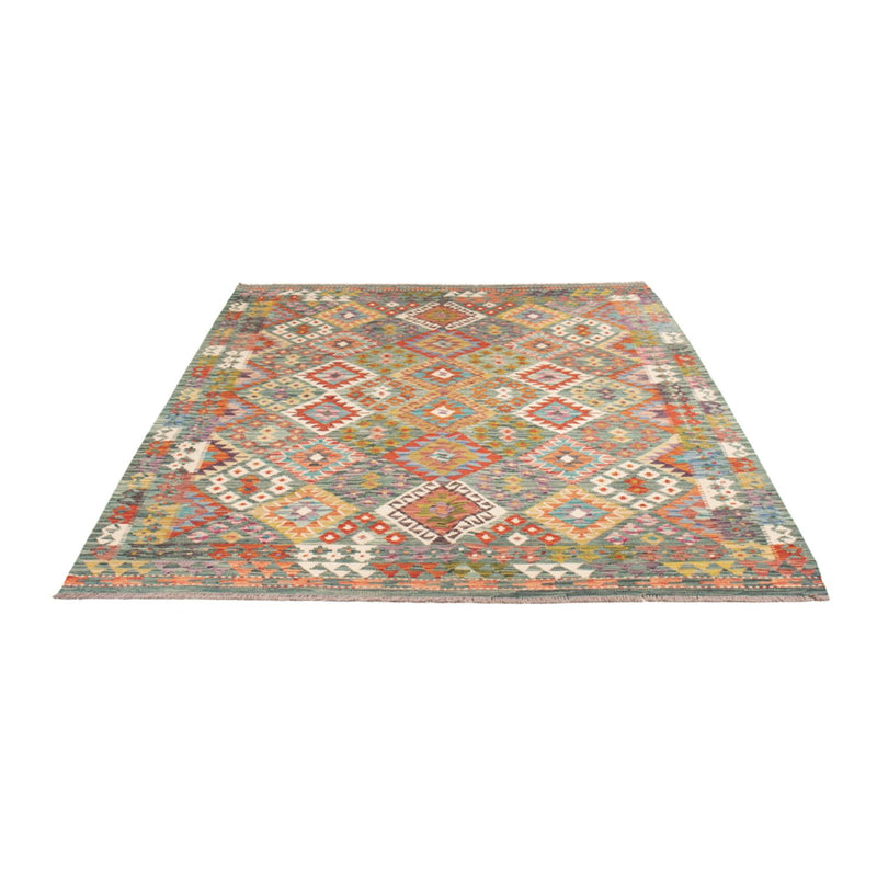 Tapis Kelim - Splash - 248 x 183 cm - multicolore