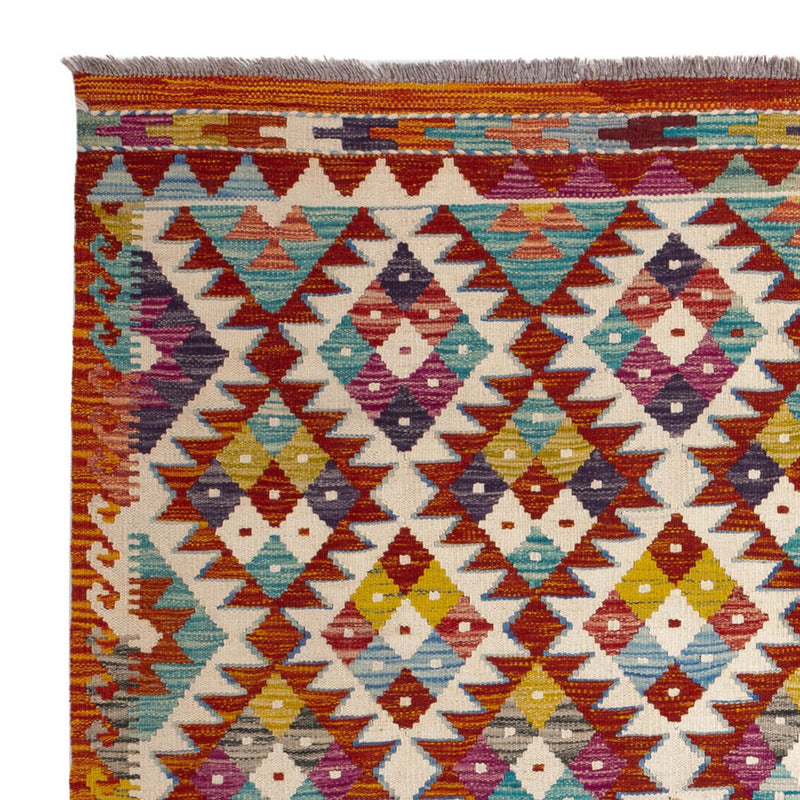 Tapis Kelim - Splash carré  - 152 x 152 cm - multicolore