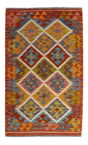 Tapis Kelim - Splash - 127 x 82 cm - multicolore