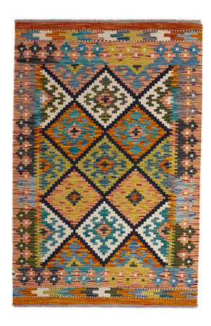 Tapis Kelim - Splash - 119 x 83 cm - multicolore