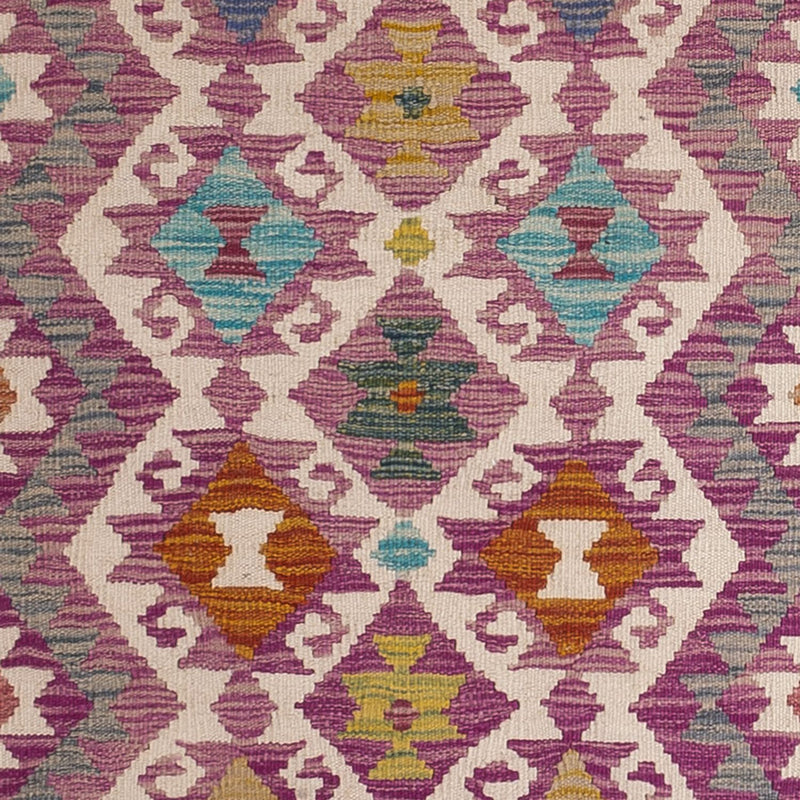 Tapis de couloir Tapis Kelim - Splash - 295 x 80 cm - multicolore