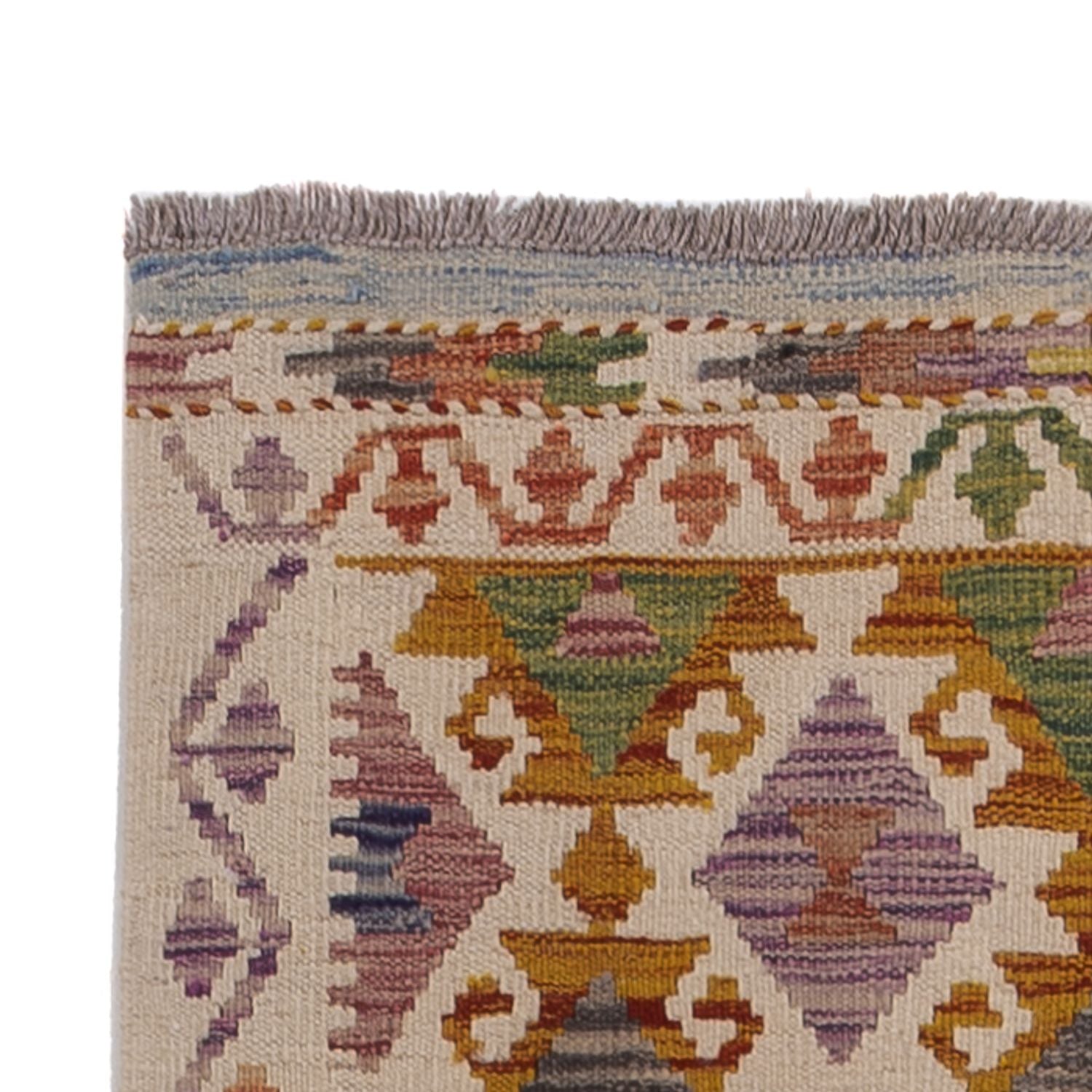 Tapis de couloir Tapis Kelim - Splash - 301 x 81 cm - multicolore