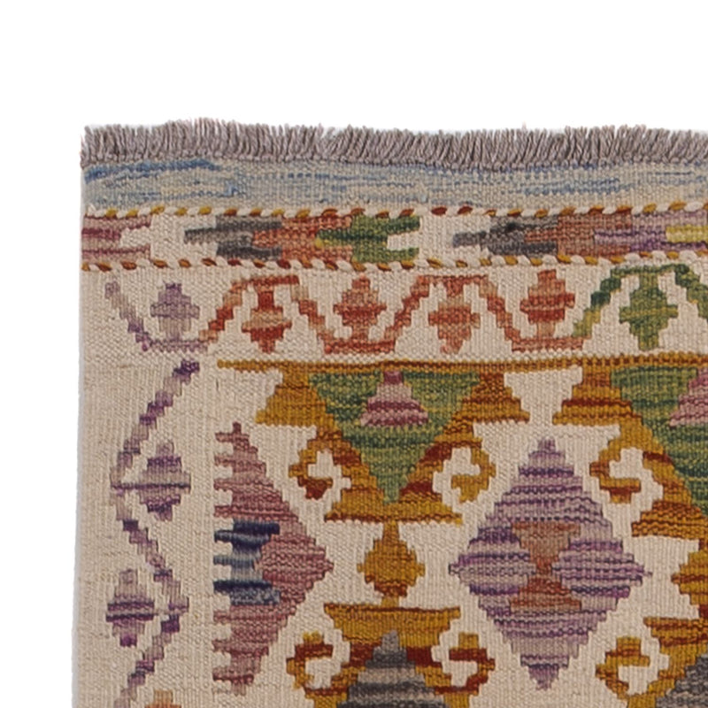 Tapis de couloir Tapis Kelim - Splash - 301 x 81 cm - multicolore