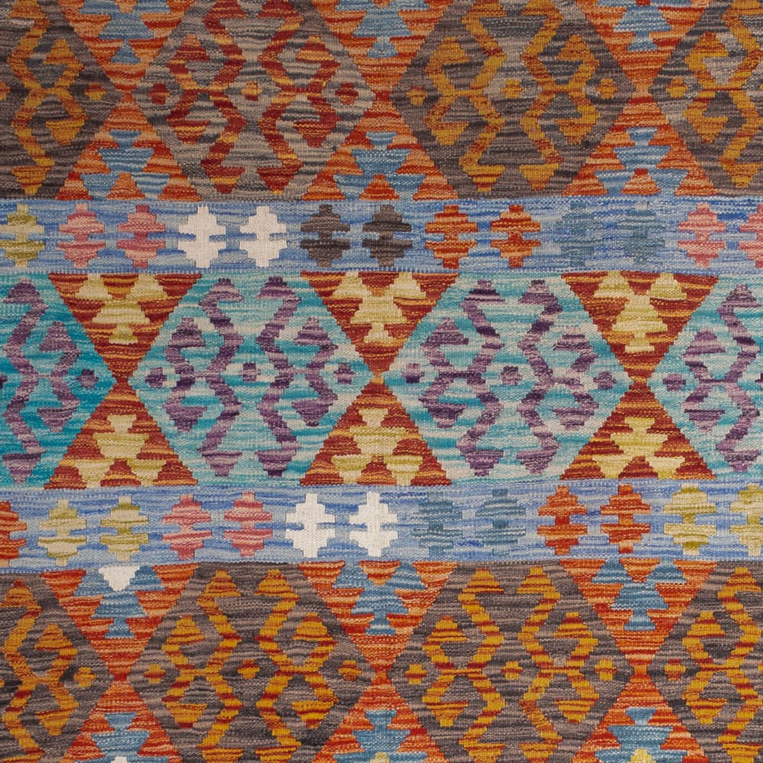 Tapis Kelim - Splash - 244 x 205 cm - multicolore