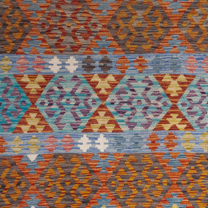 Tapis Kelim - Splash - 244 x 205 cm - multicolore