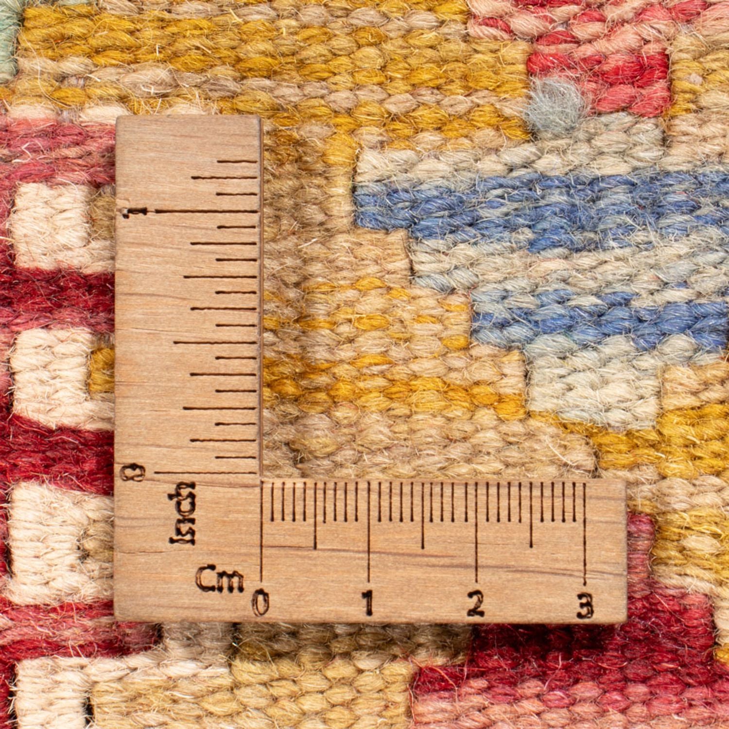 Tapis de couloir Tapis Kelim - Splash - 201 x 94 cm - multicolore