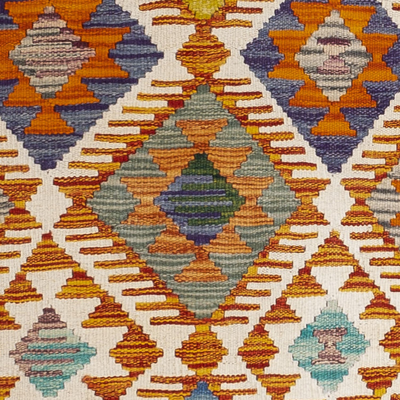 Tapis de couloir Tapis Kelim - Splash - 234 x 80 cm - multicolore