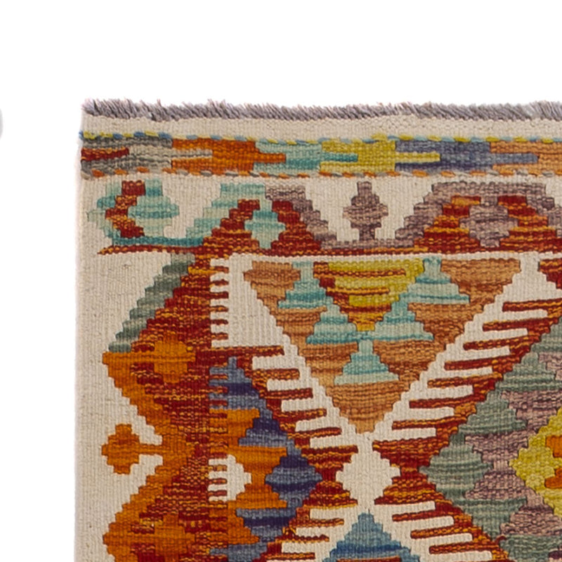 Tapis de couloir Tapis Kelim - Splash - 234 x 80 cm - multicolore