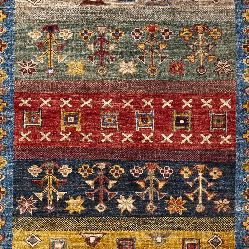 Tapis Gabbeh - Loribaft Persan - 148 x 105 cm - multicolore