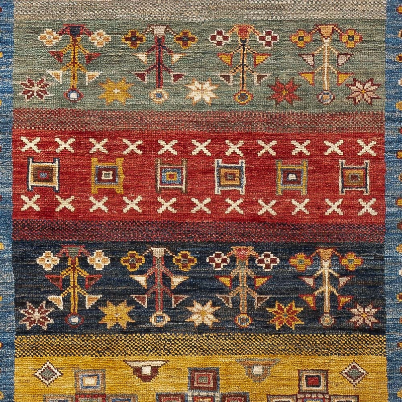 Tapis Gabbeh - Loribaft Persan - 143 x 105 cm - multicolore