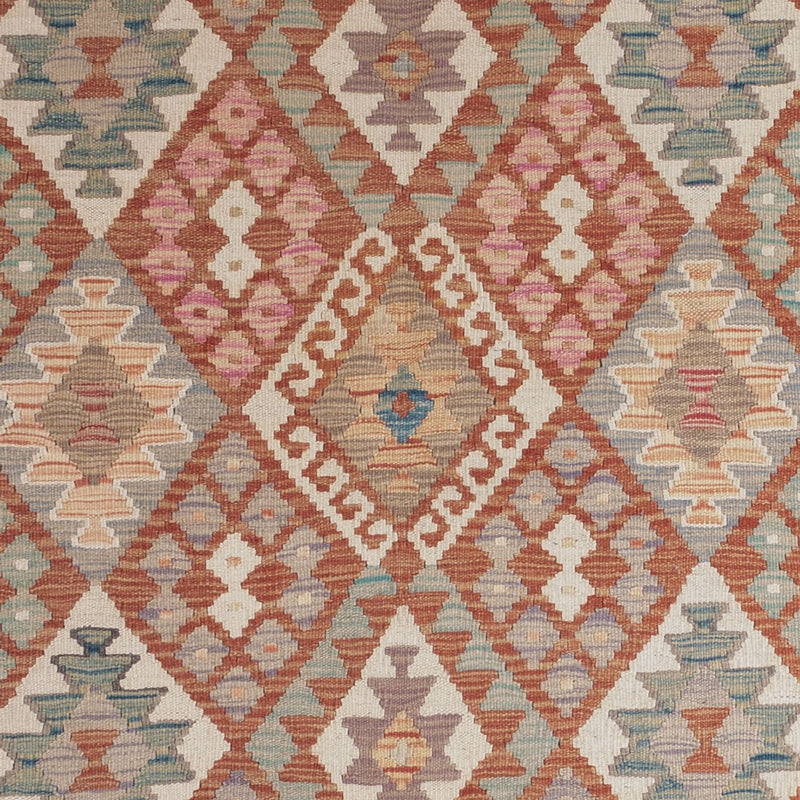 Tapis Kelim - Splash - 193 x 137 cm - multicolore