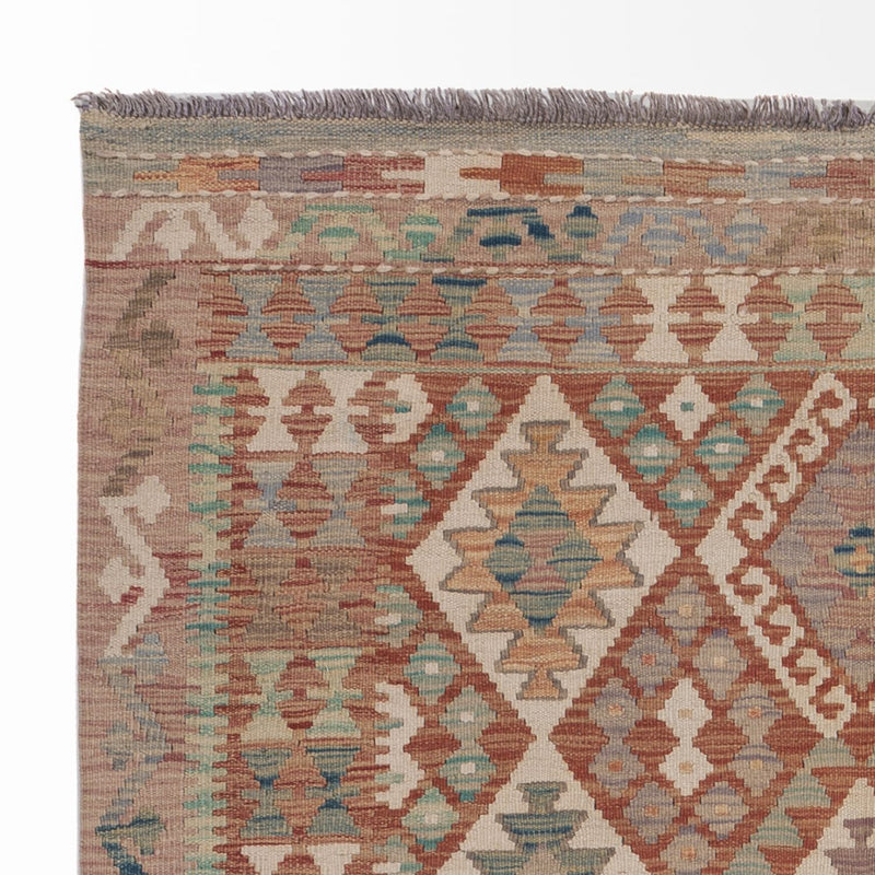 Tapis Kelim - Splash - 193 x 137 cm - multicolore