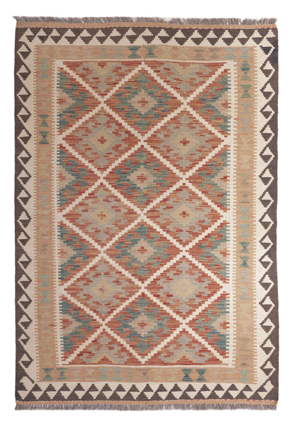 Tapis Kelim - Splash - 179 x 124 cm - multicolore