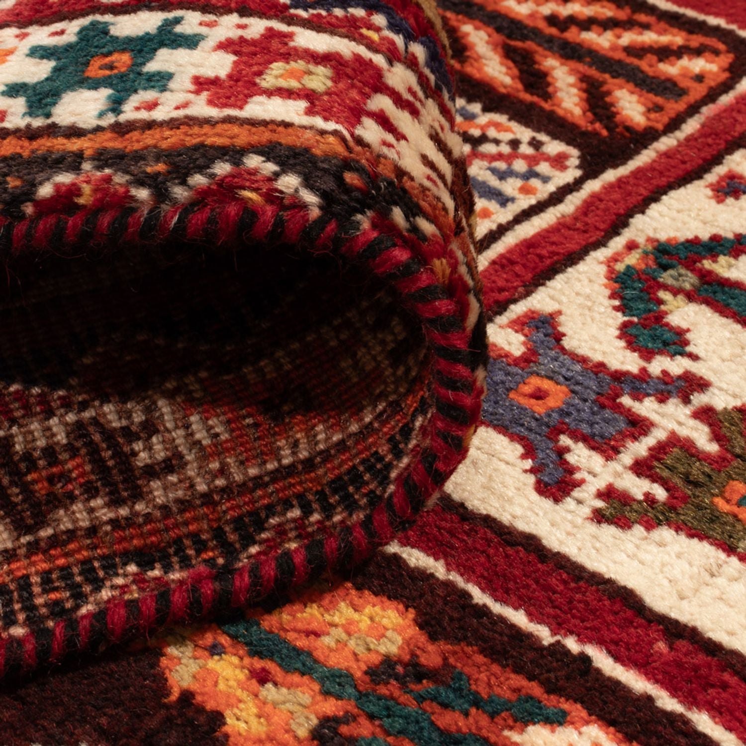 Tapis persan - Nomadic - 182 x 111 cm - multicolore