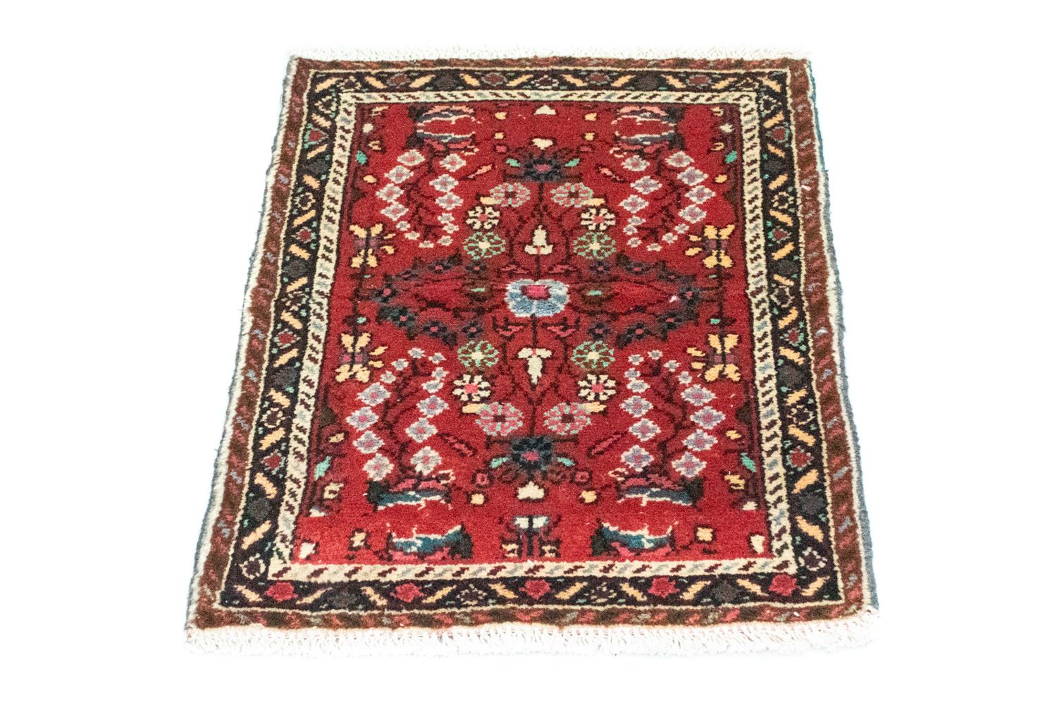 Tapis persan - Nomadic - 70 x 50 cm - rouge