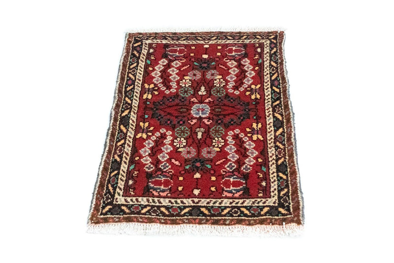 Tapis persan - Nomadic - 70 x 50 cm - rouge