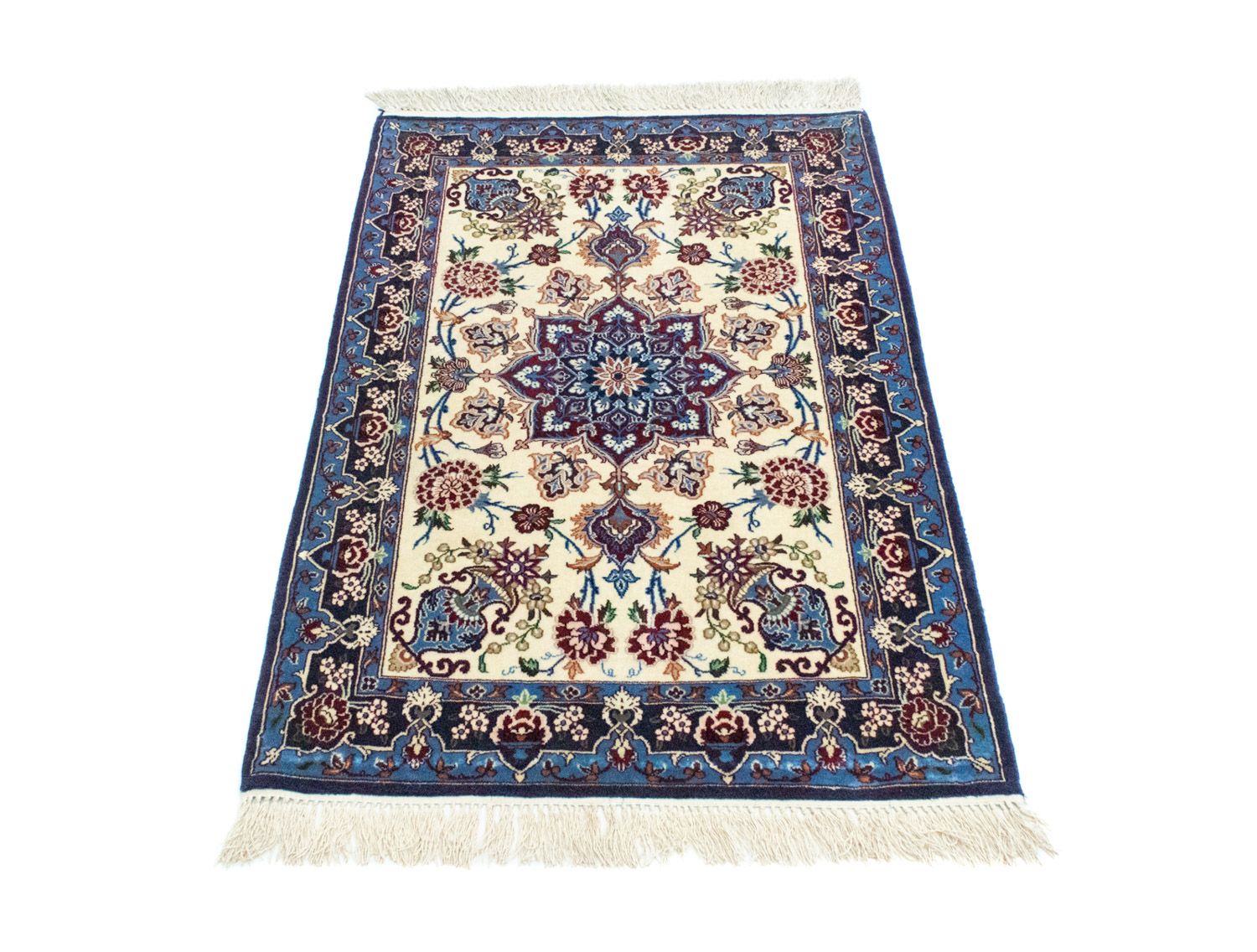 Tapis persan - Isfahan - Premium - 105 x 71 cm - bleu