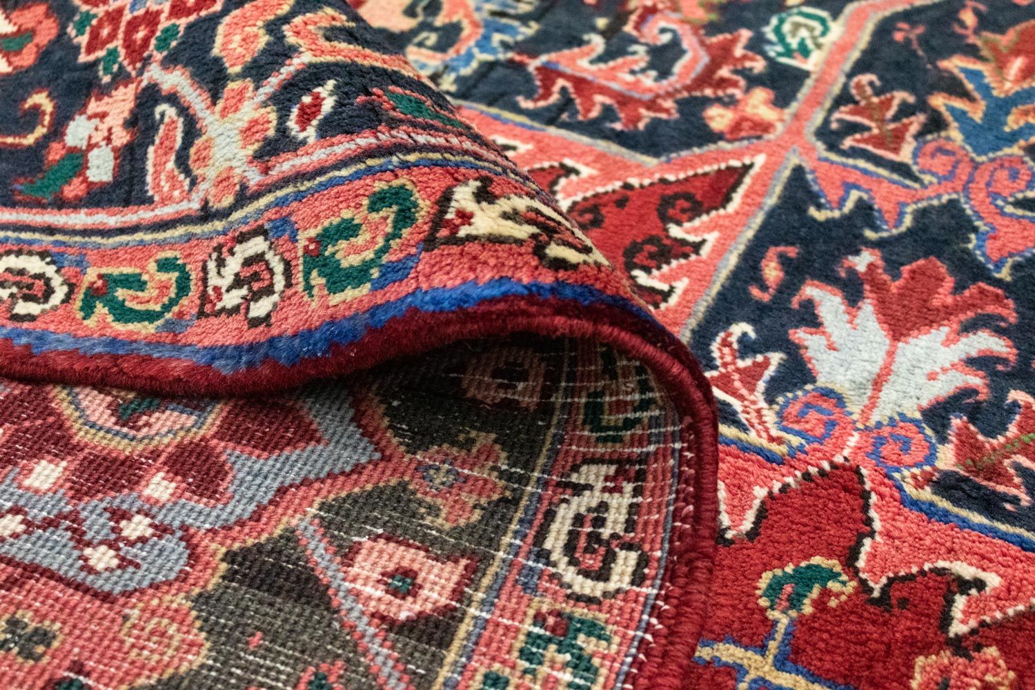 Tapis persan - Nomadic - 390 x 305 cm - rouge
