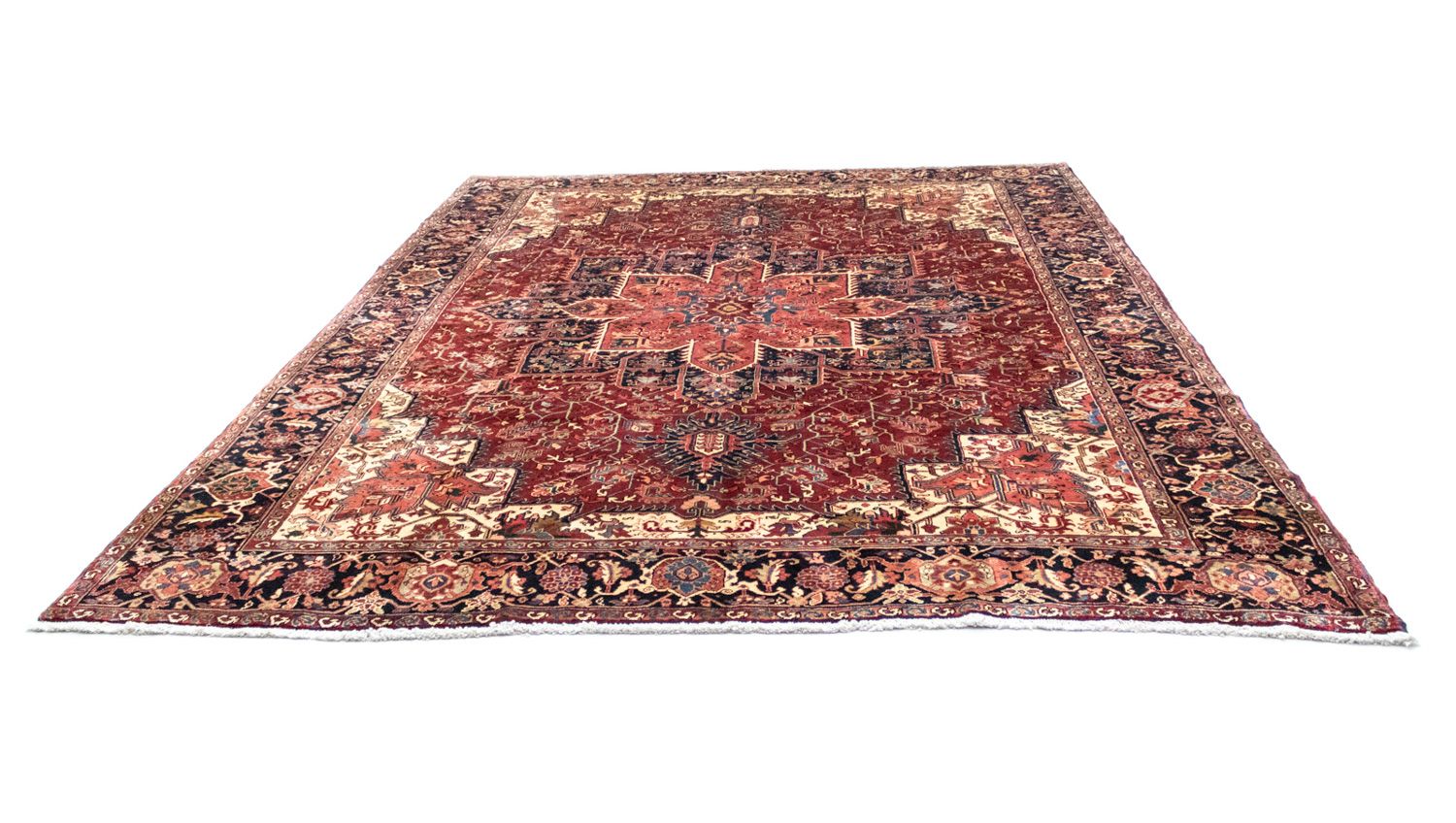 Tapis persan - Nomadic - 390 x 305 cm - rouge